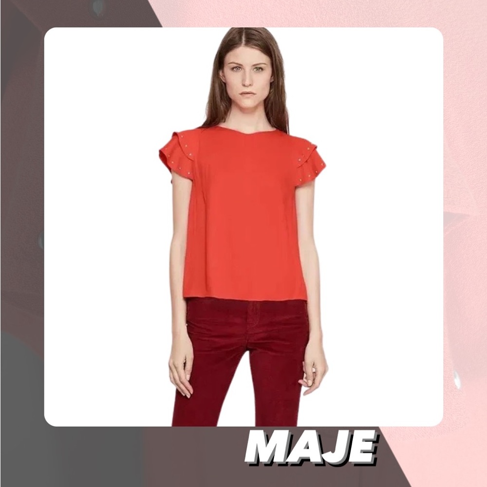 EUC Maje Lael Studded Top